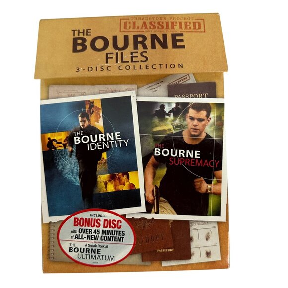 The Bourne Files 3-Disc Collection DVD Set - Picture 1 of 3